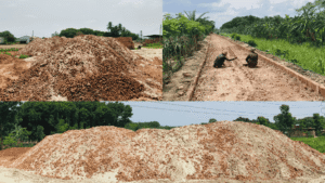 নিম্নমানের সামগ্রী দিয়ে সড়ক নির্মাণ