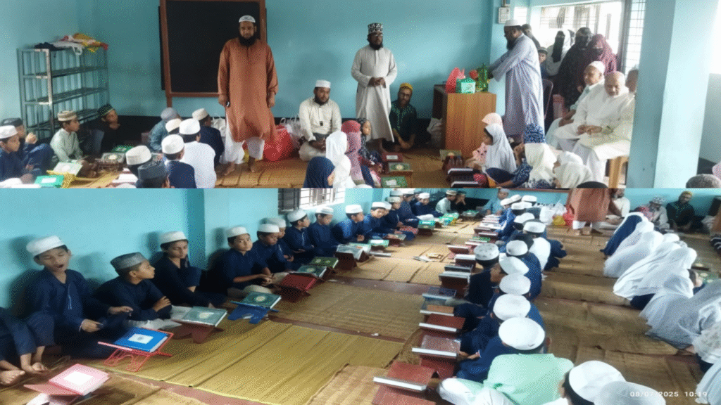 গোহাটা মডেল নূরানী মাদ্রাসায় কুরআনের সবক প্রদান অনুষ্ঠান অনুষ্ঠিত