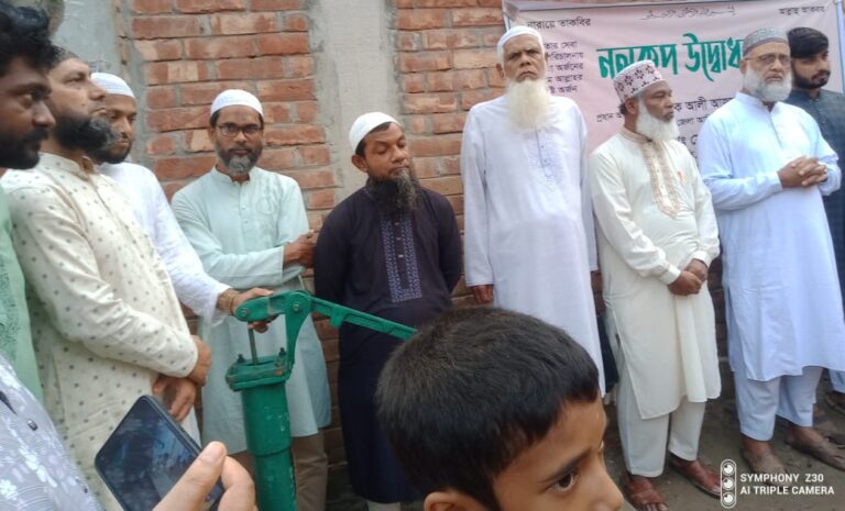 ঝিনাইদহে যুব জামায়াতের উদ্যোগে বিশুদ্ধ পানির টিউবওয়েল স্থাপন