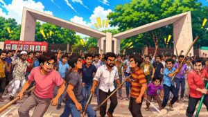 অস্ত্রের ঝংকার ও বহিরাগতদের ছায়ায় বদলে যাওয়া দেশে অভিন্ন তাণ্ডবে নতুন বাংলাদেশ কি পুরোনো রাজনীতিতেই ফিরছে
