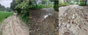 চন্ডিপুর ও গান্না বাজারের একমাত্র সংযোগ সড়ক